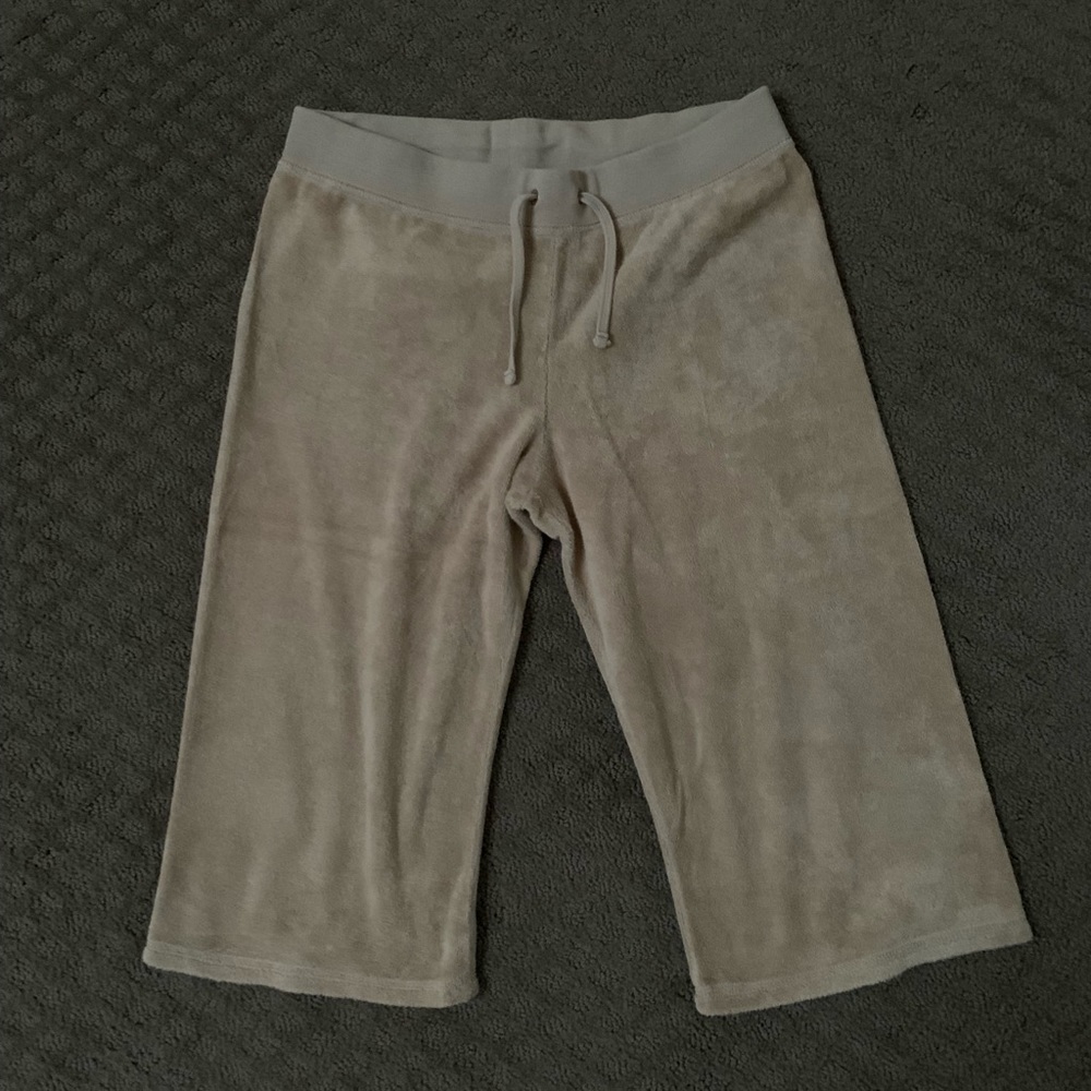 Juicy Couture Kids Khaki Terrycloth Capris Size 14